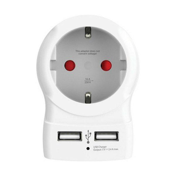 Adapter Skross 1500282 USB x 2 Európai 2,4 A MOST 16768 HELYETT 11294 Ft-ért!