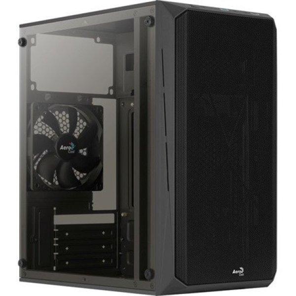 Aerocool CS-107 Mesh táp nélküli ablakos MT Mini Tower számítógépház
fekete