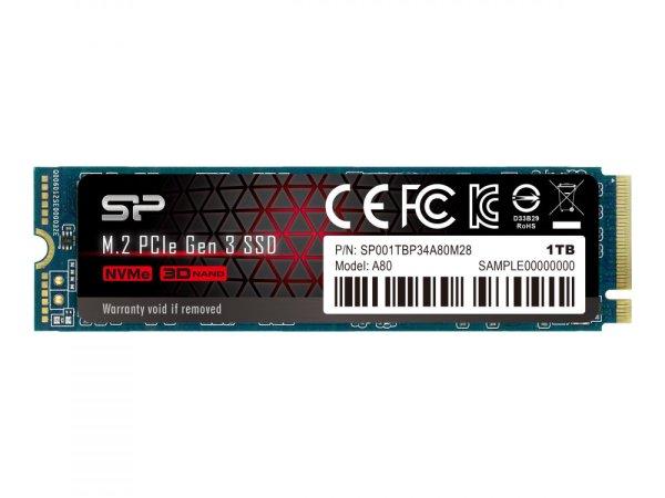 SILICON POWER A80 1TB SSD M.2 PCIe Gen3