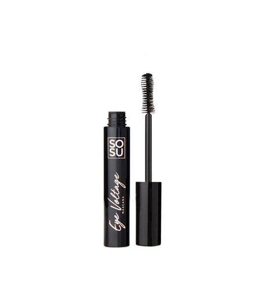 SOSU Cosmetics Volumennövelő vízálló
szempillaspirál Eye Voltage (Volumising Mascara) 10 ml Jet Black