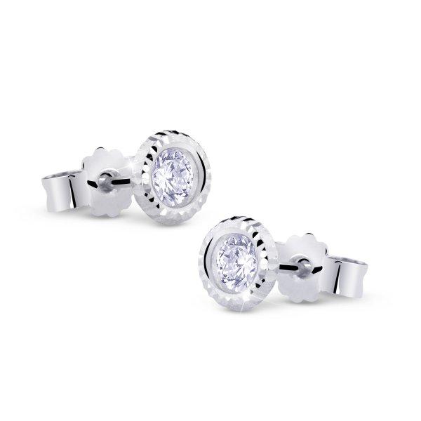 Cutie Jewellery Gyengéd fehérarany fülbevaló cirkónium
kövekkel Z5024-20-10-X-2