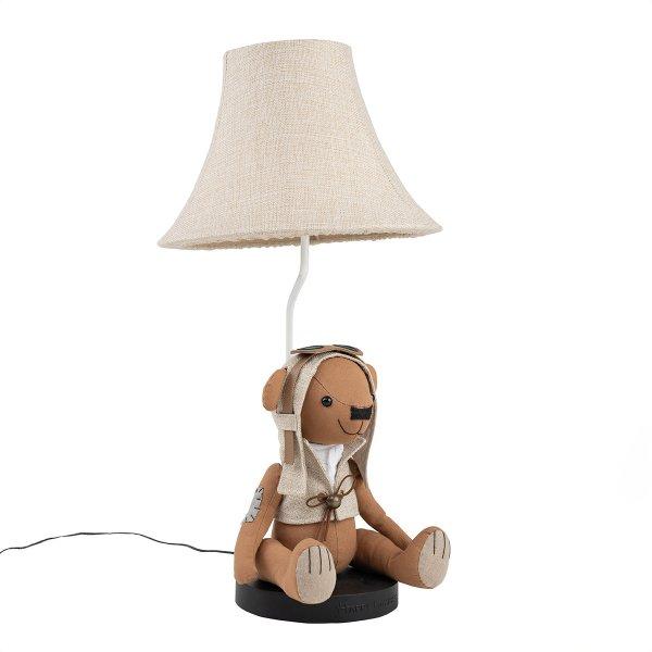 Gyermek asztali lámpa medve barna - Charles