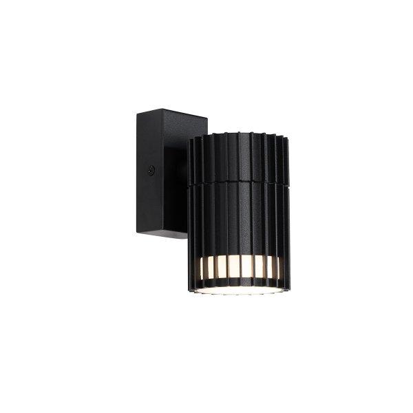 Design kültéri fali lámpa fekete IP44 - Boris