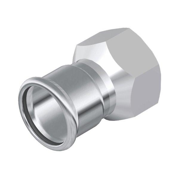 FixTrend Inox press belső menetes átmeneti idom, 76.1 mm x 2.5"