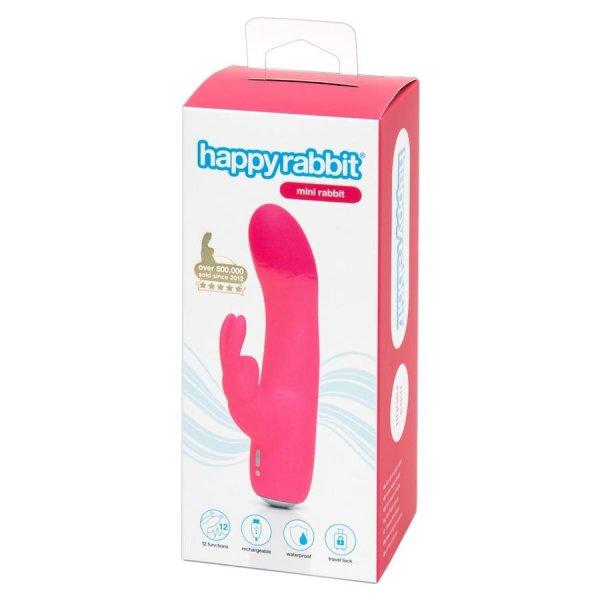 Happyrabbit Mini Rabbit - vízálló, akkus csiklókaros vibrátor (pink)