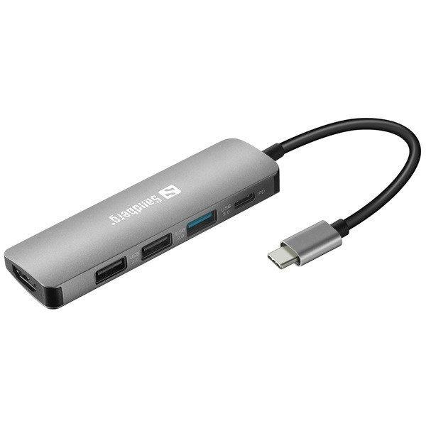 SANDBERG 136-32 sandberg notebook dokkoló - usb-c dock hdmi+3xusb+pd 100w
(usb-c bemenet; hdmi+usb-c+1xusb-a3.0+2xusb-a2.0 kimenet)