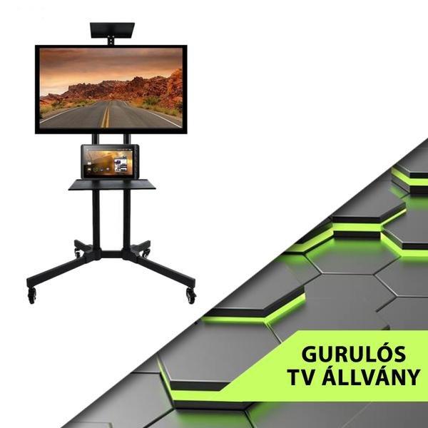 Gurulós prezentációs TV tartó állvány - holm0954