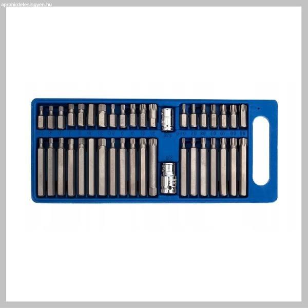 THO Torx hatlapú orsós bitkészlet 40 darabos PT-41