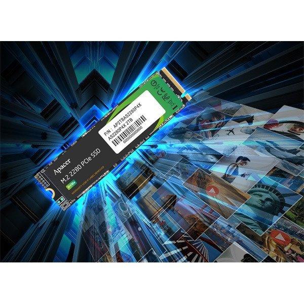 Apacer SSD AS2280P4X Series - 512GB AP512GAS2280P4X-1 (M.2 PCI-E Gen. 3,
Olvasás: 2100 MB/s, Írás: 1700 MB/s)