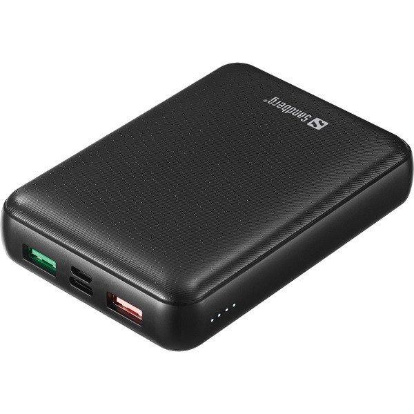 Sandberg Akkubank - Powerbank USB-C PD 45W 15000 (15000mAh, Bemenet: USB-C,
Kimenet: 2xUSB-A+USB-C)