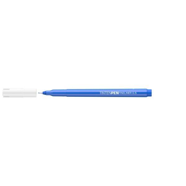 Rostirón, tűfilc vízbázisú, 0,5mm, kerek test, Tinten Pen Ico kék 