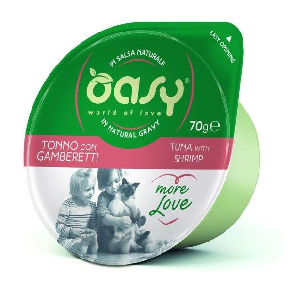 Oasy Cat Tálka More Love Tuna & Shrimp 70g