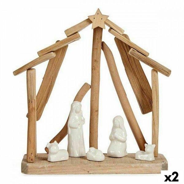 Karácsonyi Betlehem készlet Kerámia Barna Fehér 2 egység 25 x 28 x 10 cm
Természetes Fa (2 egység) MOST 28222 HELYETT 17313 Ft-ért!
