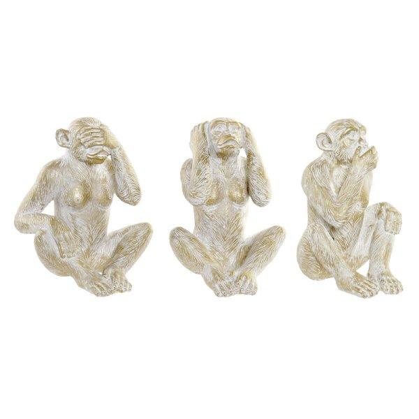 Dekoratív Figura Home ESPRIT Aranysàrga Majom Trópusi 21 x 17 x 25 cm (3
egység) MOST 46986 HELYETT 27498 Ft-ért!