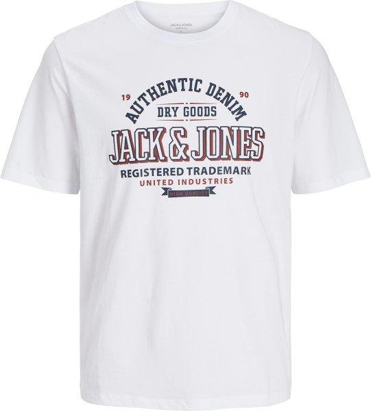 Jack&Jones PLUS Férfi póló JJELOGO Standard Fit 12258870 White
4XL