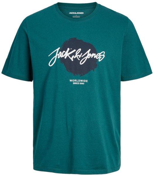 Jack&Jones Férfi póló JJTILEY Standard Fit 12256774 Deep Teal L