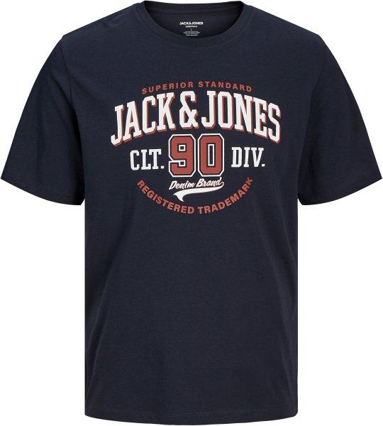 Jack&Jones PLUS Férfi póló JJELOGO Standard Fit 12258870 Dark
Navy 4XL