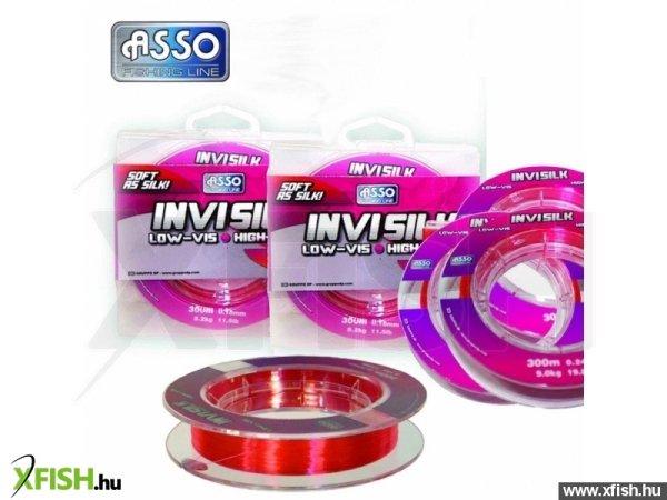 Asso Invisilk 300M Pontyozó Zsinór 300M 0,22 8,1Kg Pink