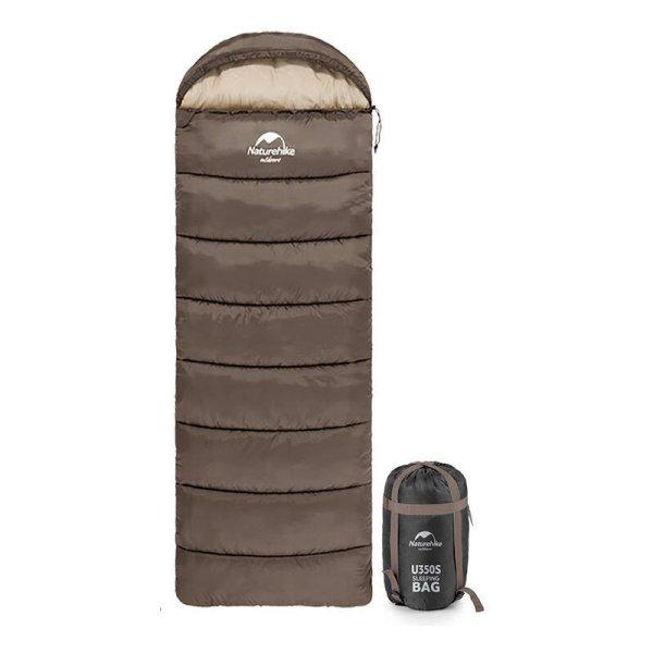 Naturehike ENVELOPE STYLE sleeping bag with hood U150 (gray)
