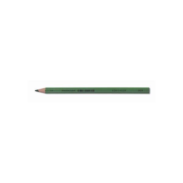 Színes ceruza, hatszögletű, vastag, KOH-I-NOOR "3424", zöld
