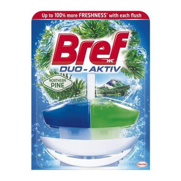 WC illatosító gél, 50 ml, BREF "Duo Aktiv", fenyő