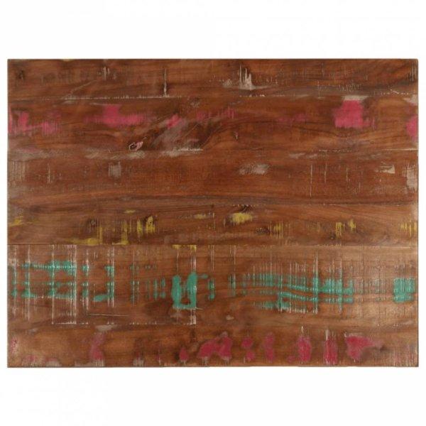 Tömör újrahasznosított fa téglalap alakú asztallap 80x70x3,8 cm