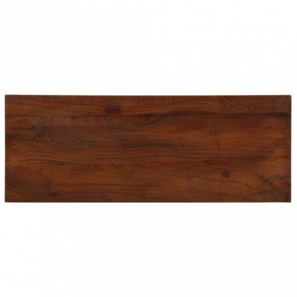 Tömör újrahasznosított fa téglalap alakú asztallap 80x40x2,5 cm
