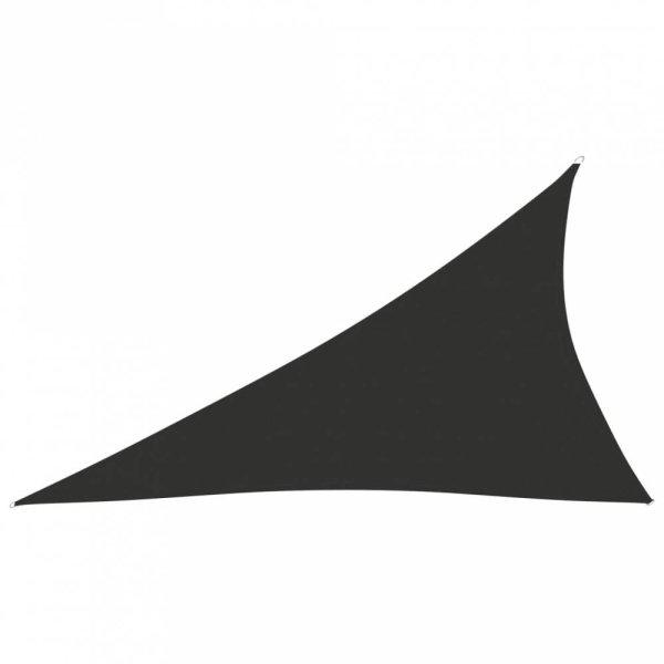 Antracitszürke háromszögű oxford-szövet napvitorla 4x5x6,4 m