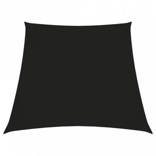 Fekete trapéz alakú oxford-szövet napvitorla 3/5 x 4 m