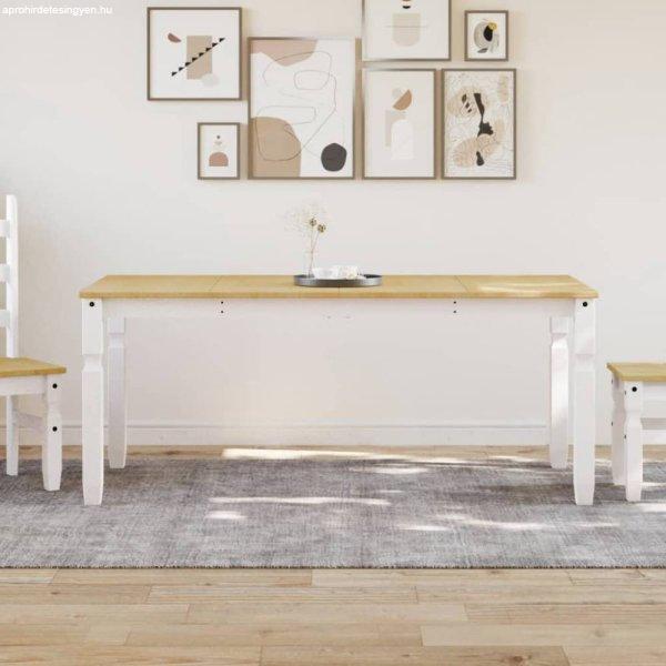 Corona fehér tömör fenyőfa ebédlőasztal 180 x 90 x 75 cm