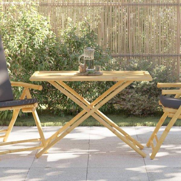 Összecsukható bambusz kerti asztal 110x55x75 cm