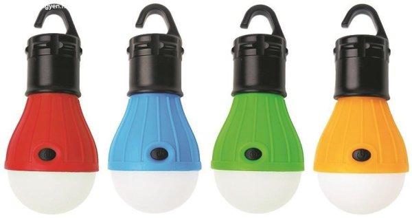Lámpa Camping C748, kemping lámpa, égő forma, 3x AAA,
piros/kék/zöld/narancssárga