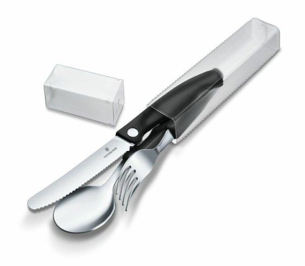 Victorinox Swiss Classic 3 darabos evőeszközkészlet, fekete