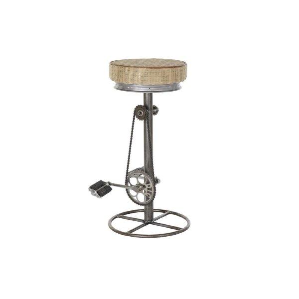 Hokedli DKD Home Decor Ezüst színű Fém Világos barna Rattan (44 x 41 x 82
cm) MOST 93933 HELYETT 59445 Ft-ért!