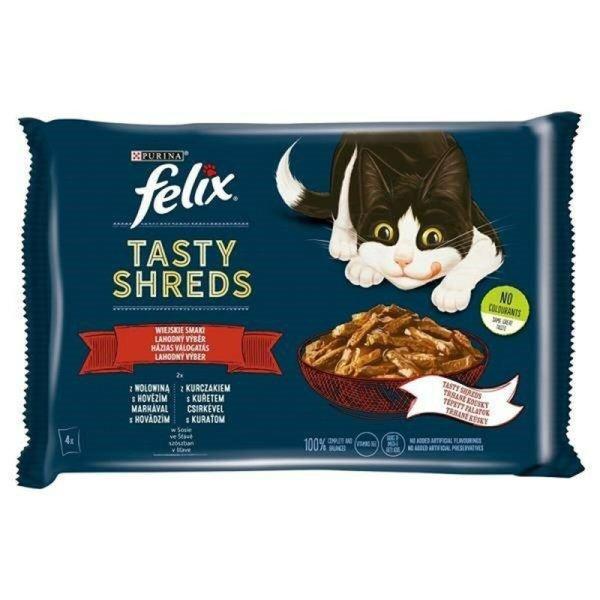 Macska eledel Purina Tasty Shreds Csirke Borjúhús 4 x 80 g MOST 3798 HELYETT
2274 Ft-ért!