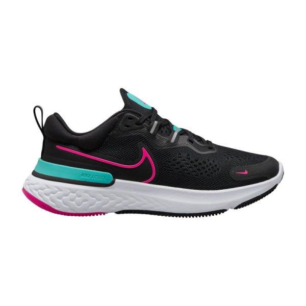 NIKE-Wmns React Miler 2 black/pink/white Fekete 38