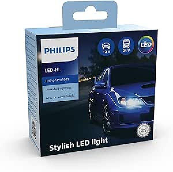 Philips Ultinon Pro3021 LED autós fényszóró izzó (HB3/HB4), hideg fehér
fény 6000K, 2db