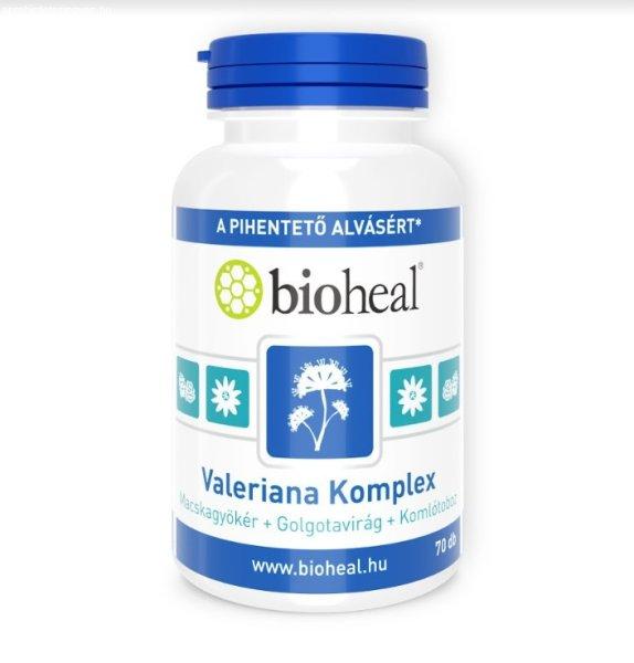 Bioheal valeriana komplex (macskagyökér+golgotavirág+komlótoboz) kapszula 70
db