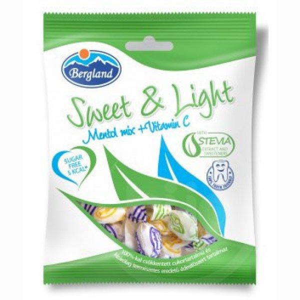 Sweet&light mentol mix+vitamin c cukormentes cukorka 60 g