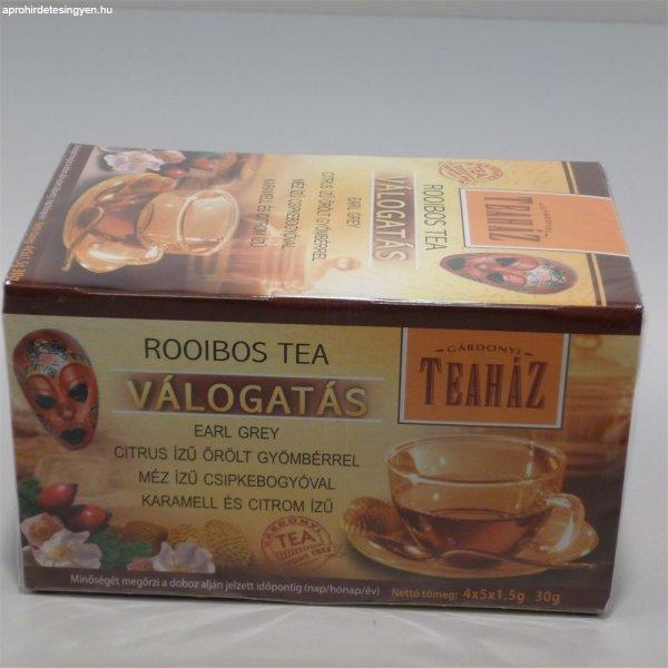 Teaház rooibos tea válogatás 20x1,5 g