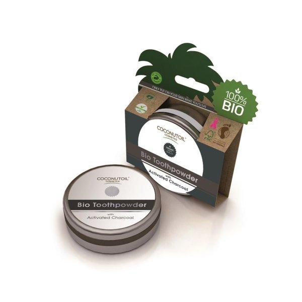 Coconutoil cosmetics bio fogpor aktív szénnel 50 ml