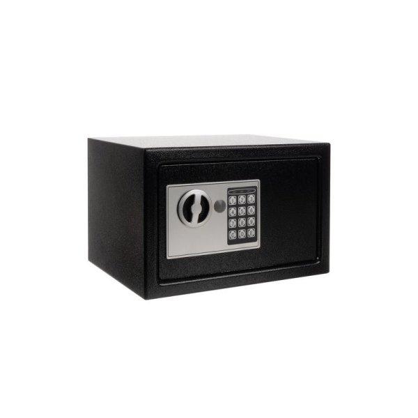 Digitális, elektronikus, számkombinációs bútorszéf, 10 literes, 3-8
karakteres, LED jelzőfénnyel, fekete színben