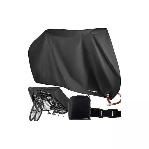 Kerékpár, robogó, motorkerékpár takaró, védőhuzat, biztonsági és UV
védelemmel, 190×110×68 cm, fekete