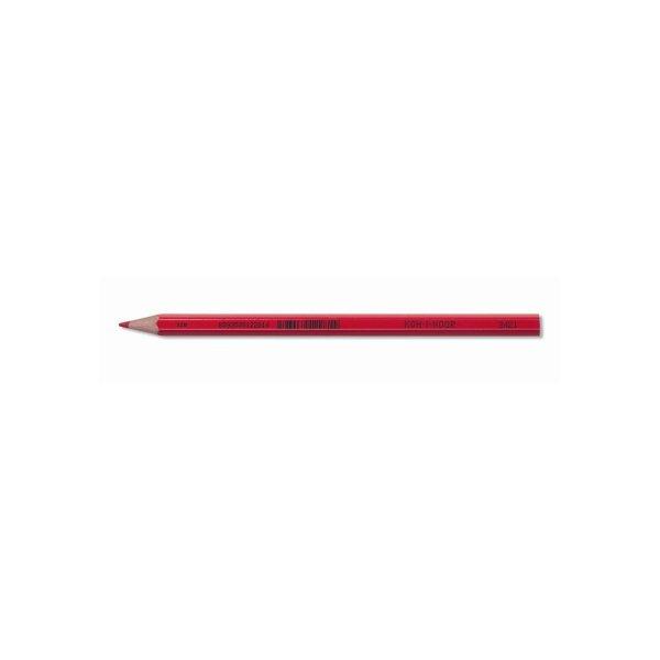Színes ceruza, hatszögletű, vastag, KOH-I-NOOR "3421" piros