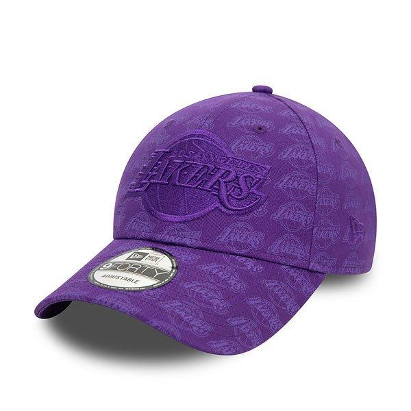 Sapka New Era 9FORTY Team Monogram NBA LA LAkers Purple cap