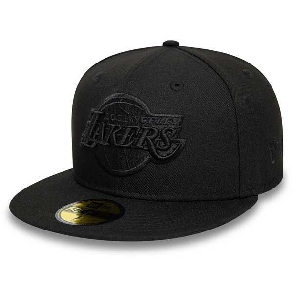Sapkák New Era 59Fifty NBA Essential Black On Black LA Lakers Black cap