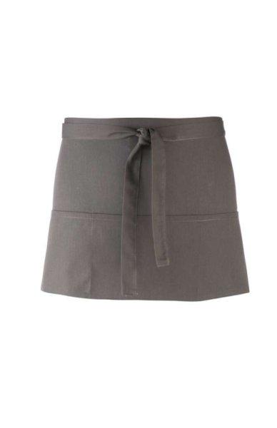 PR155 COLOURS rövid pultos kötény három tabletbarát zsebbel Premier, Dark
Grey-U