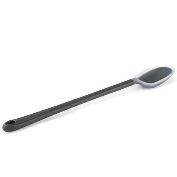 GSI Outdoors hosszú műanyag kanál szilikon peremmel Essential Long Spoon,
szürke 251 mm
