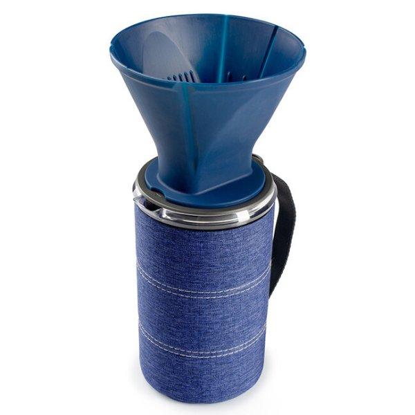 GSI Outdoors kávéfőző JavaDrip csészével 887 ml, kék
