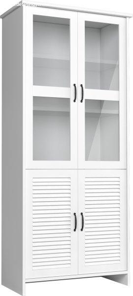 Orient W2DS Dupla vitrines 4 ajtós szekrény Fehér